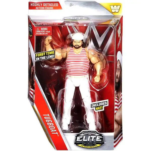 WWE Wrestling Elite Collection Series 44 Tugboat Action Figure [Hat]