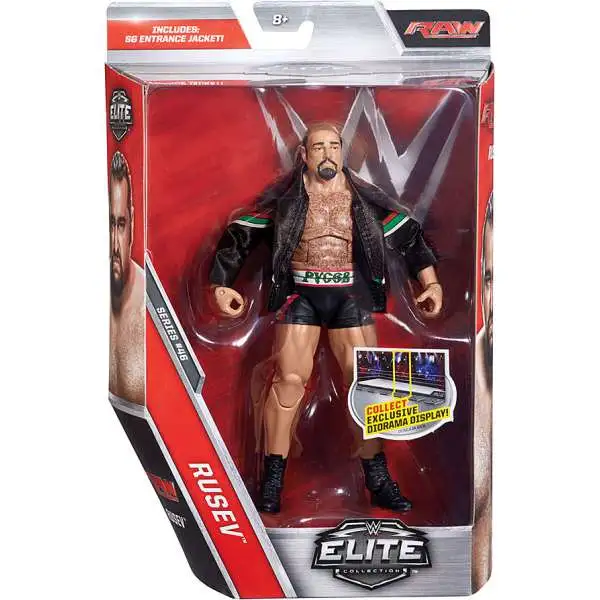 WWE Wrestling Elite Collection Series 46 Rusev Action Figure [SG Entrance Jacket]