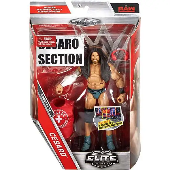 WWE Wrestling Elite Collection Series 47 Cesaro Action Figure [Headphones, Towel & Sleeveless Shirt]