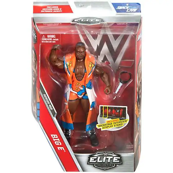 WWE Wrestling Elite Collection Series 53 Big E Action Figure [Unicorn Horn & Entrance Jacket, Damaged Package]