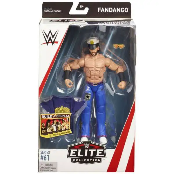 Wwe Curt Hawkins Azul NXT FX Accesorios Mattel Elite Serie 64 figura de lucha 