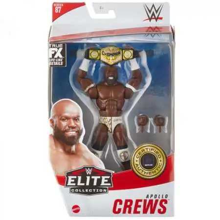 WWE Wrestling Elite Collection Series 87 Apollo Crews Action Figure [Chase White Gear]