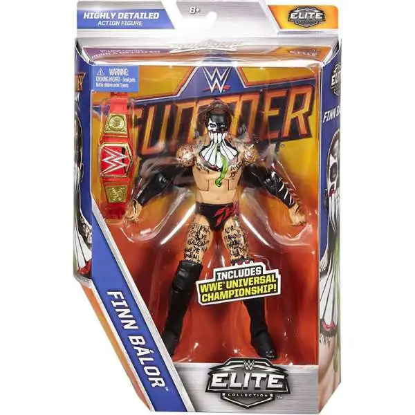 WWE Wrestling Elite Collection Summer Slam 2017 Finn Balor Action Figure [WWE Universal Championship Belt, Damaged Package]