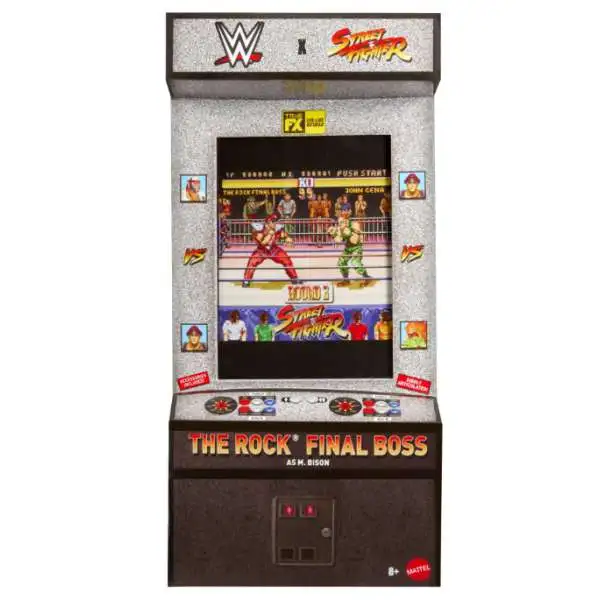 WWE Wrestling X Street Fighter The Rock Final Boss Action Figure & Accessories [M. Bison Mashup Set]