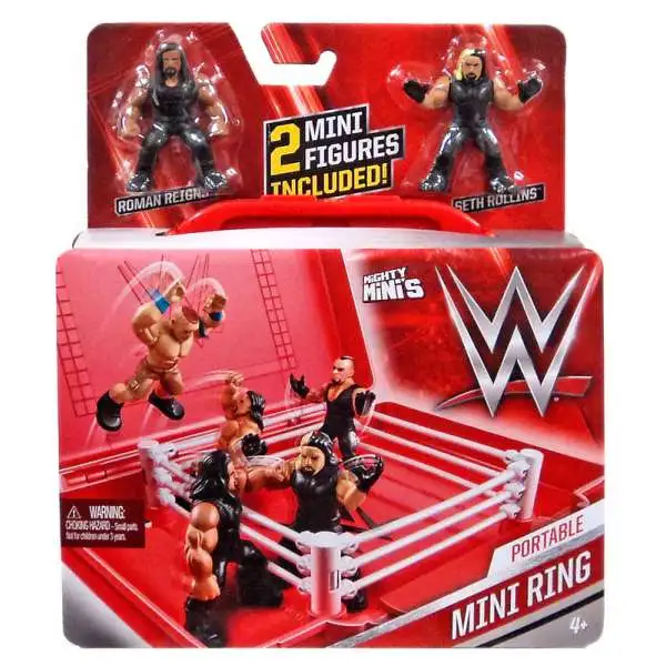 WWE Wrestling Mighty Minis Portable Mini Ring Playset [Seth Rollins & Roman Reigns]