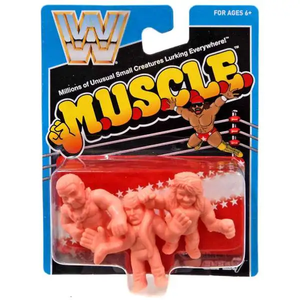 WWE Wrestling M.U.S.C.L.E. Jake the Snake, Ultmate Warrior & Junkyard Dog 3-Pack