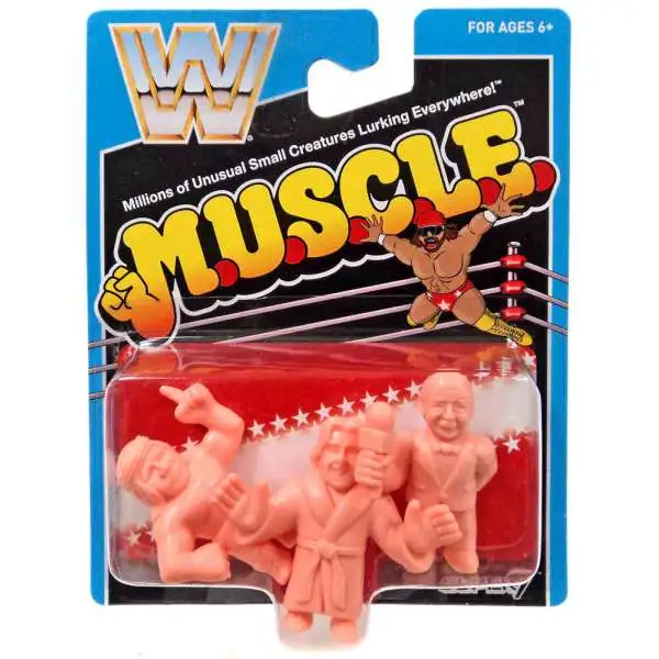 WWE Wrestling M.U.S.C.L.E. Mean Gene, Iron Sheik & Ric Flair 3-Pack
