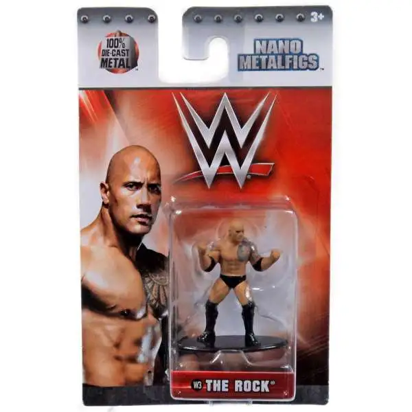 WWE Wrestling Nano Metalfigs The Rock 1.5-Inch Diecast Figure W3