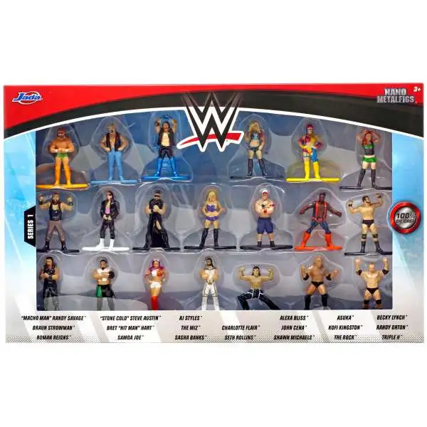 WWE Wrestling Nano Metalfigs WWE 1.5-Inch Diecast Figure 20-Pack [Version 2]