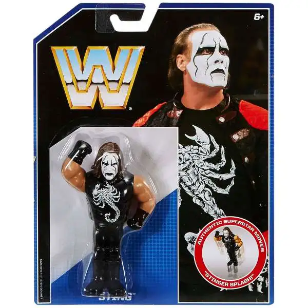 WWE Wrestling Retro Sting Action Figure White Face Mattel Toys