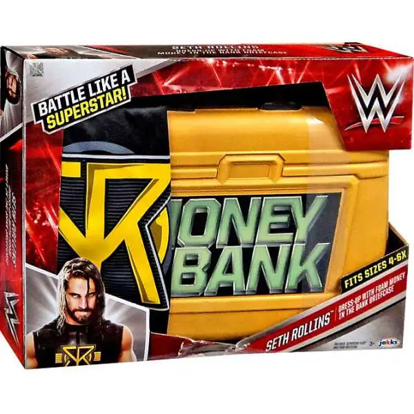 WWE Wrestling Seth Rollins Dress-Up with Money in the Bank Briefcase
