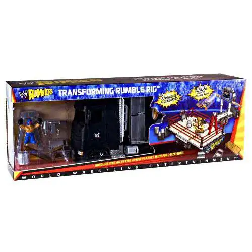 WWE Wrestling Rumblers Series 1 Transforming Rumble Rig Exclusive Mini Figure Playset [Damaged Package]