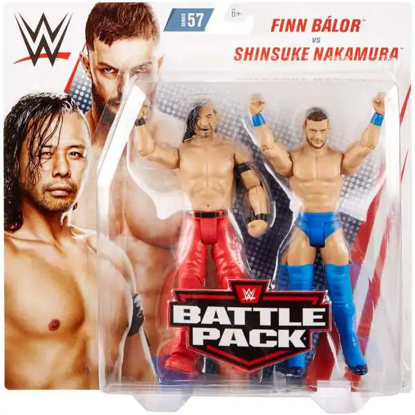 WWE Wrestling Battle Pack Series 57 Finn Balor & Shinsuke Nakamura Action Figure 2-Pack