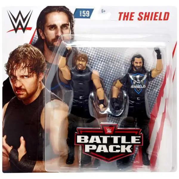 WWE Wrestling Battle Pack Series 59 Dean Ambrose & Seth Rollins Action Figure 2-Pack [Shield]