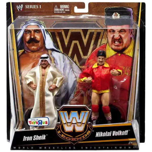 WWE Wrestling Battle Pack Legends Series 1 Iron Sheik & Nikolai Volkoff Exclusive Action Figure 2-Pack