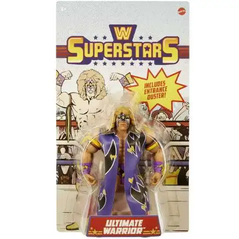 WWE Wrestling Retro Superstars Ultimate Warrior Exclusive Action Figure