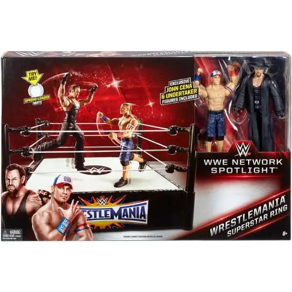 WWE Wrestling Network Spotlight WrestleMania Exclusive Superstar Ring [John Cena & Undertaker, Damaged Package]