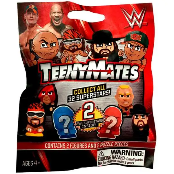 WWE Wrestling TeenyMates Series 1 Mystery Pack [2 RANDOM Figures]