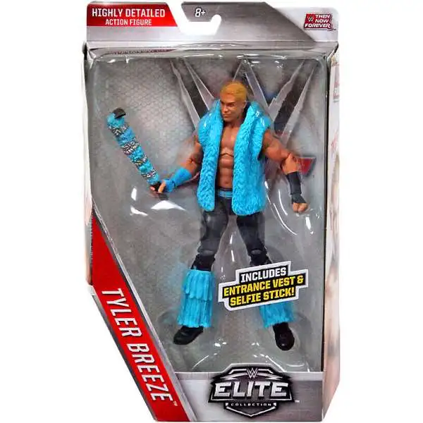 WWE Wrestling Elite Collection Then Now Forever Tyler Breeze Exclusive Action Figure [Entrance Vest & Selfie Stick]