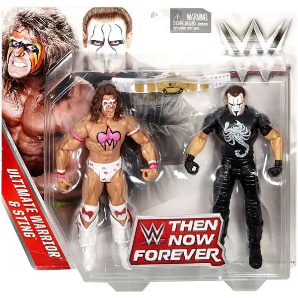 WWE Wrestling Battle Pack Then Now Forever Ultimate Warrior & Sting Exclusive Action Figure 2-Pack [Damaged Package]