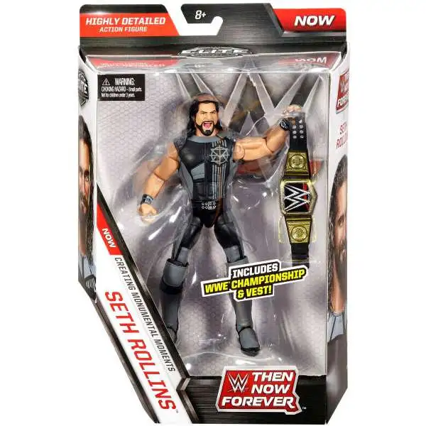 WWE Wrestling Elite Collection Then Now Forever Seth Rollins Action Figure [WWE Championship & Vest]