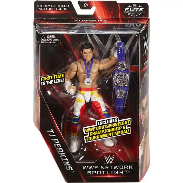 WWE Wrestling Elite Network Spotlight TJ Perkins Action Figure [Cruiserweight Championship & Tournament Medal]