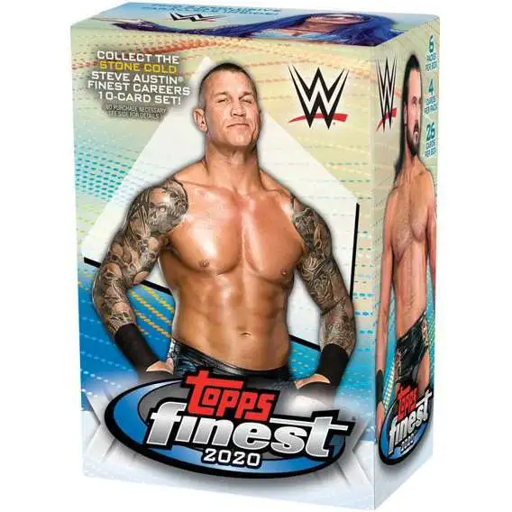 WWE Wrestling Topps 2020 Finest Trading Card BLASTER Box [6 Packs + 1 Bonus Pack]