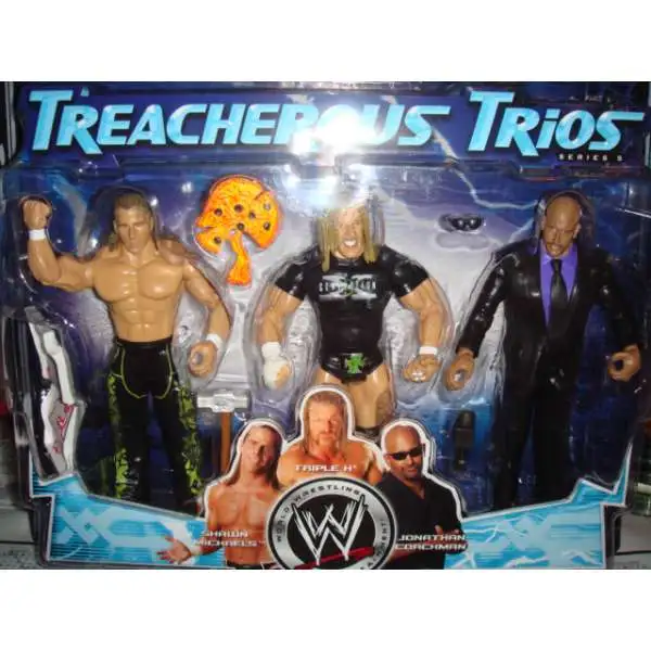 WWE HBK&HHH&COACHMAN フィギュア wwett5a.webp
