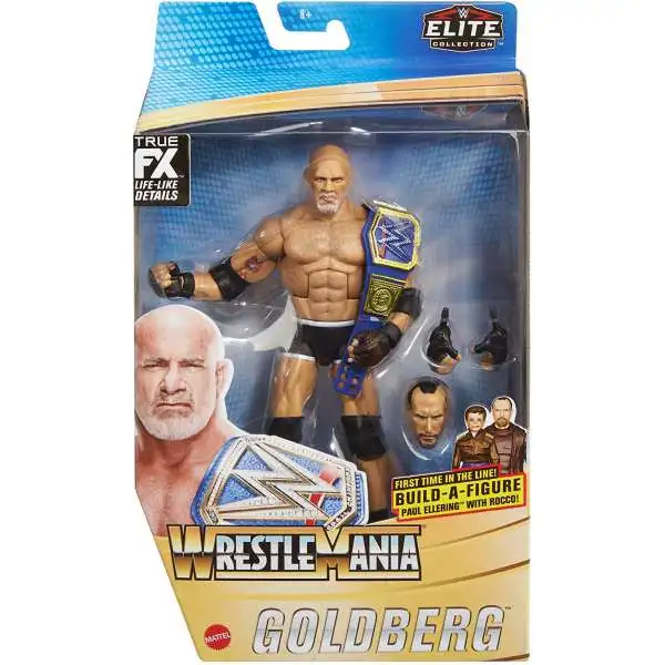 WWE Wrestling Elite Collection WrestleMania Goldberg Action Figure [Universal Championship & Paul Ellering & Rocco Build-A-Figure Piece!]