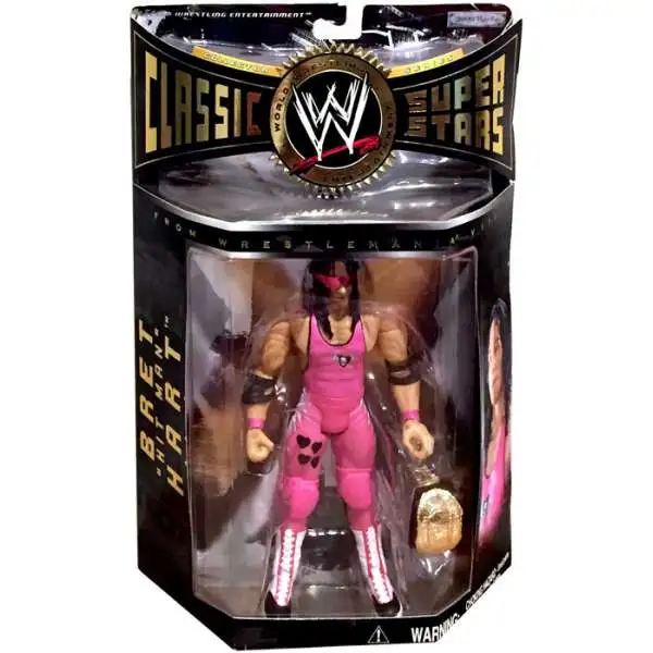 WWE Wrestling Classic Superstars Series 3 Bret "Hitman" Hart Action Figure