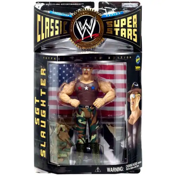 WWE Wrestling Classic Superstars All American Sgt Slaughter Exclusive Action Figure