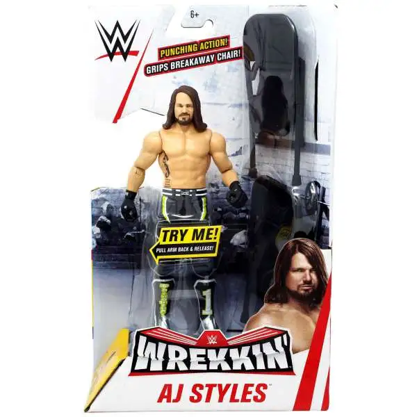 WWE Wrestling Wrekkin' AJ Styles Action Figure [Damaged Package]