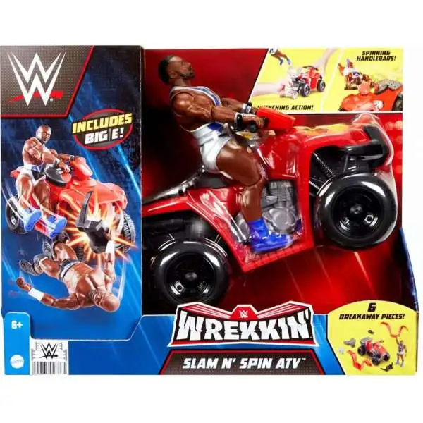 WWE Wrestling Wrekkin' Slam N' Spin ATV Playset [Includes Big E Action Figure!]