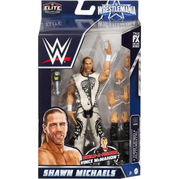 WWE Wrestling Elite Collection WrestleMania Shawn Michaels Action Figure [Build Vince McMahon, Damaged Package]