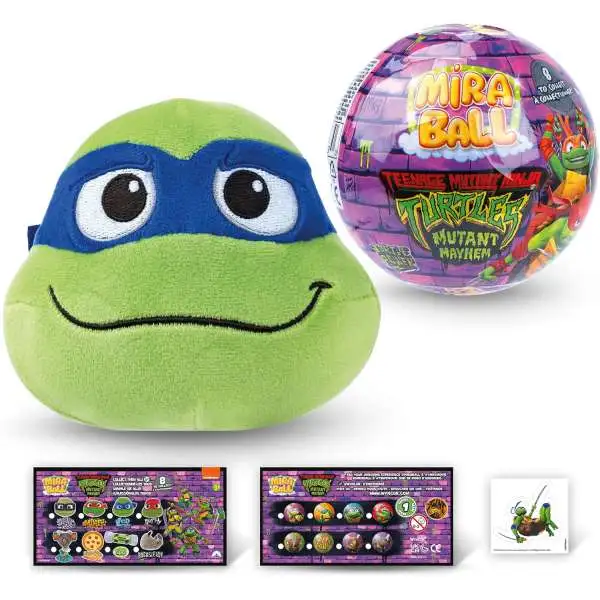 Teenage Mutant Ninja Turtles Miraball Mystery Pack [1 Plush, 1 Metal Ball, Stickers & More]