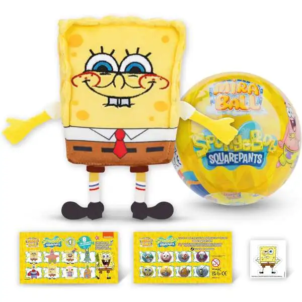 Spongebob Squarepants Miraball Mystery Pack [1 Plush, 1 Metal Ball, Stickers & More]