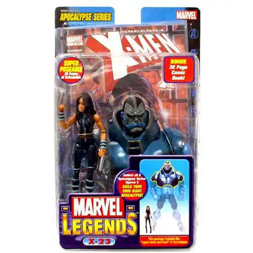 Marvel Legends Apocalypse Series X-23 Action Figure [Black Suit Variant, Damaged Package]