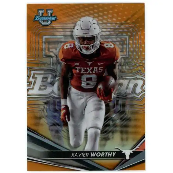NFL 2022-23 Bowman's Best University Orange 18/25 Xavier Worthy #19 [Rookie]