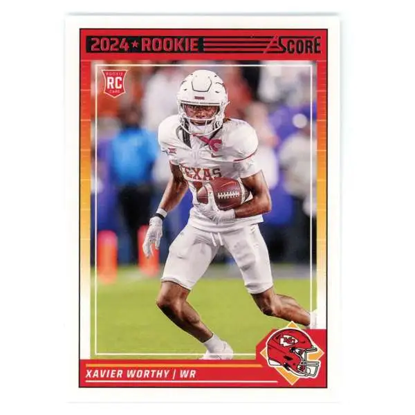 NFL 2024 Score Football Xavier Worthy #324 [Rookie]