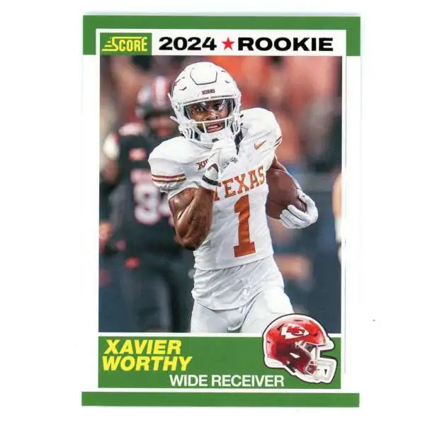 NFL 2024 Score Football 35th Anniversary Xavier Worthy #1 [Rookie]