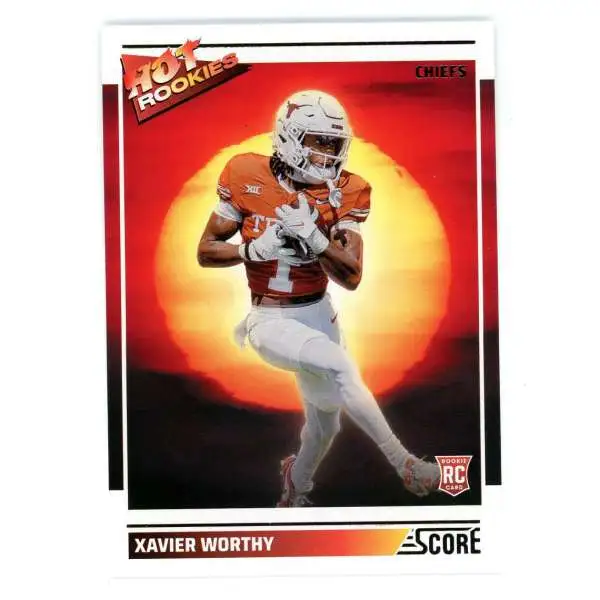 NFL 2024 Score Football Hot Rookies Xavier Worthy #9 [Rookie]