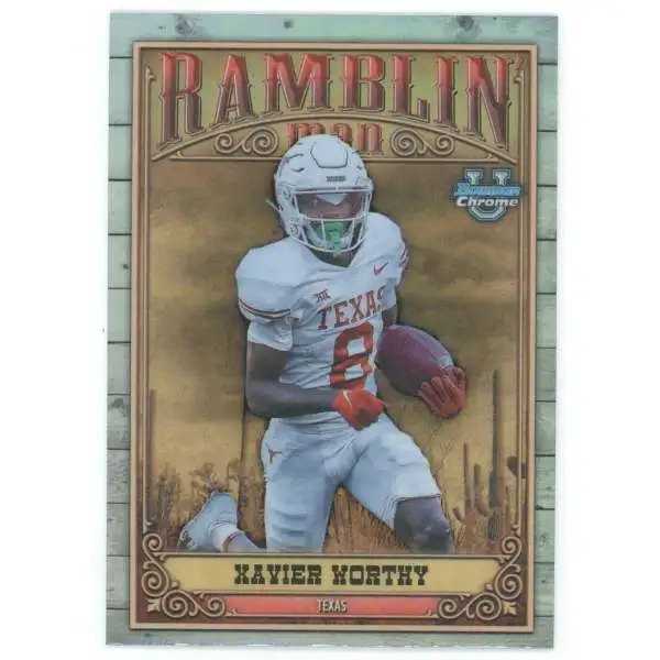 NFL 2023 Bowman Chrome U Ramblin Man Xavier Worthy RM-5 [Rookie]