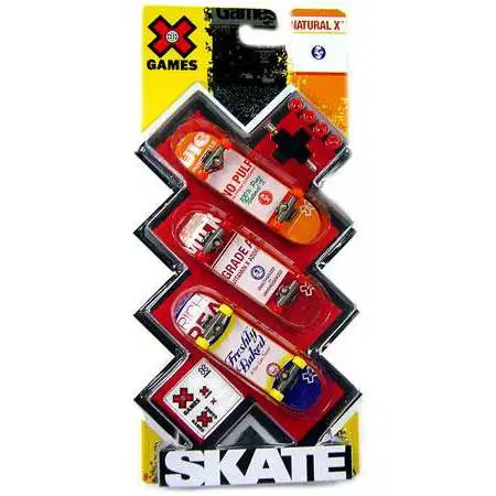 X Games Extreme Sports Grocery Labels Mini Skateboard 3-Pack