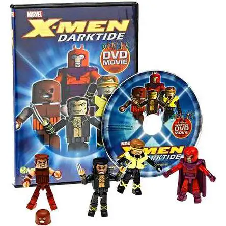 Marvel Minimates X-Men Darktide DVD [With Figures]