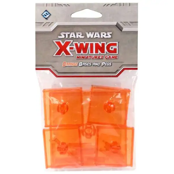 Star Wars X-Wing Miniatures Game Orange Base & Pegs Pack