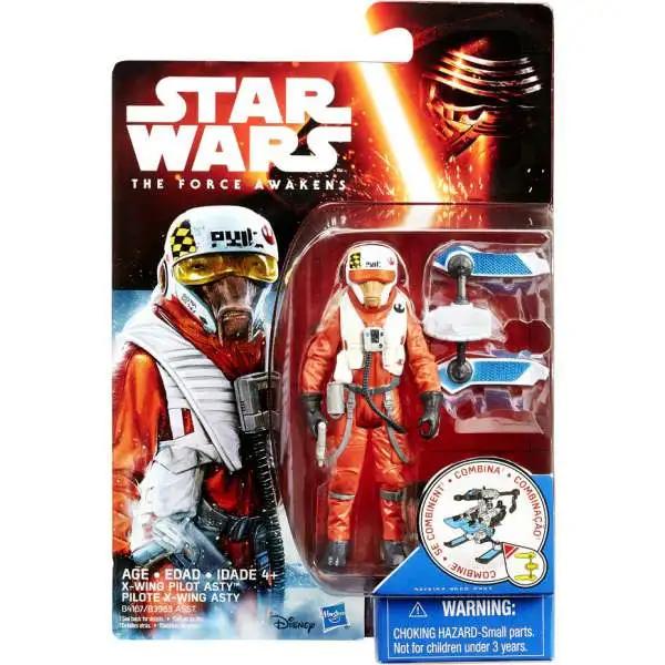 Star Wars The Force Awakens Snow & Desert X-Wing Pilot Asty Action Figure [Snow Mission]