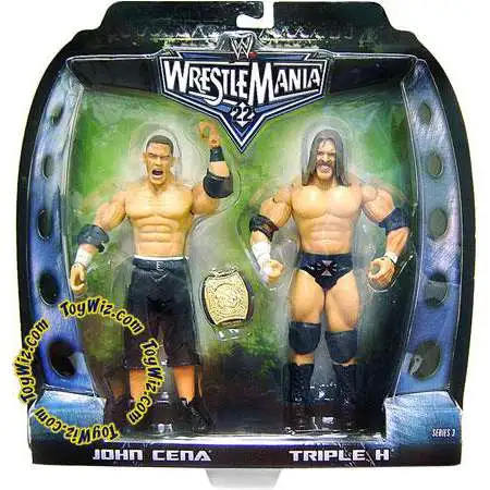 WWE Wrestling Road to WrestleMania 22 Series 3 John Cena & Triple H Exclusive Action Figure 2-Pack [Damaged Package]