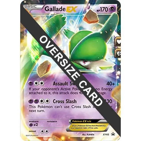 Pokemon X & Y Promo Ultra Rare Gallade EX XY45 [Oversized]