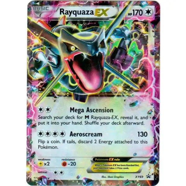 Pokemon X & Y Promo Ultra Rare Rayquaza EX XY69 [Shiny]