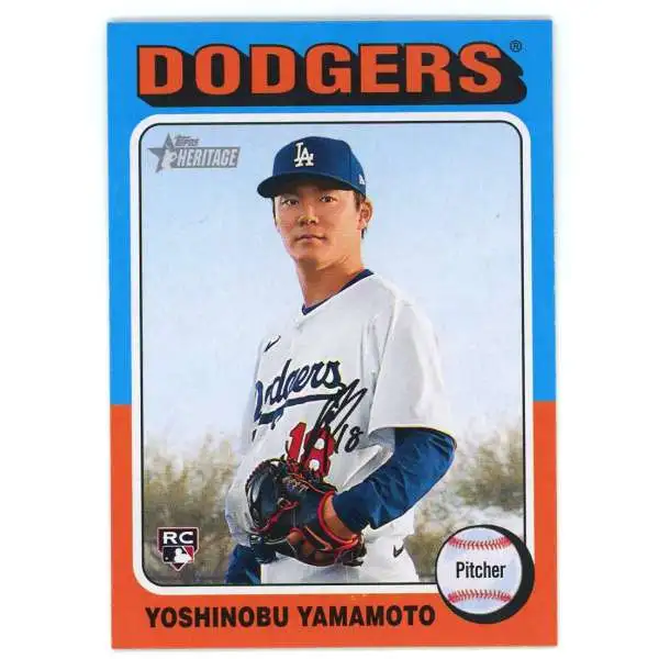 MLB 2024 Topps Heritage High Number Yoshinobu Yamamoto #553 [Rookie]
